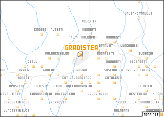 map of Grădiştea
