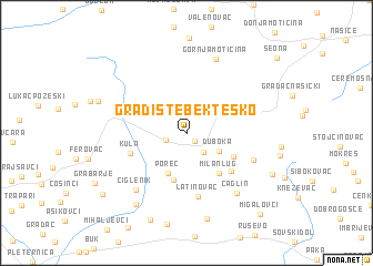 map of Gradište Bekteško