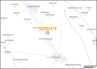 map of Gradişte