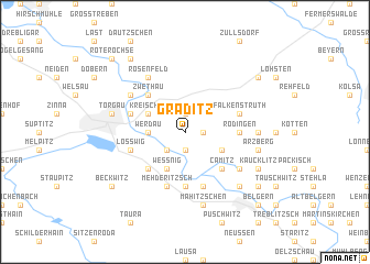 map of Graditz