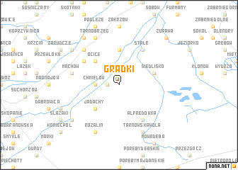 map of Grądki