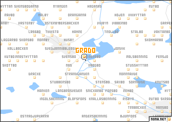 map of Grådö