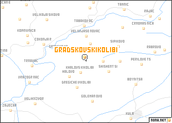 map of Gradskovski Kolibi