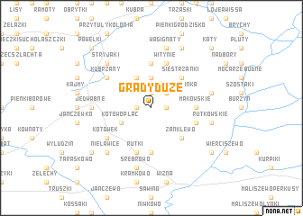 map of Grądy Duże