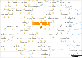 map of Grądy Małe