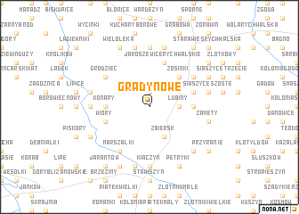 map of Grądy Nowe