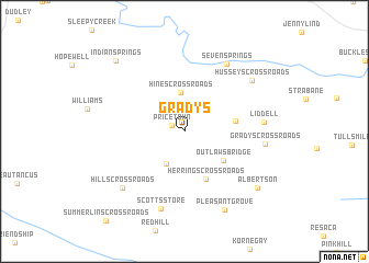 map of Gradys