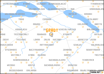 map of Grądy