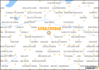 map of Gradzanowo