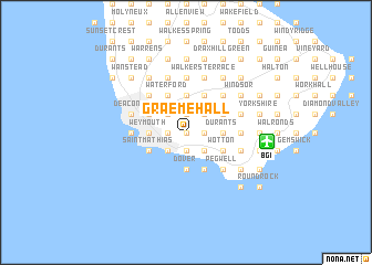 map of Graeme Hall