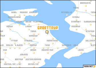 map of Grættrup