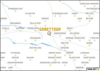 map of Grættrup