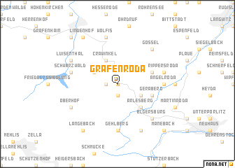 map of Gräfenroda