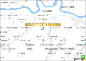 map of Gragnano Trebbiense