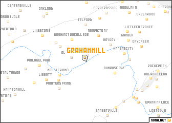 map of Graham Mill