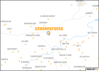 map of Grahams Forge