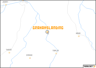 map of Grahams Landing