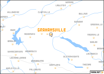 map of Grahamsville