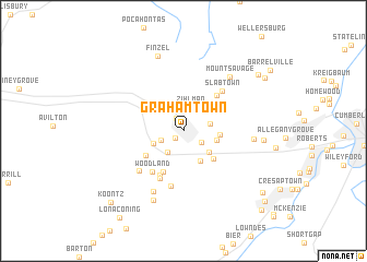 map of Grahamtown