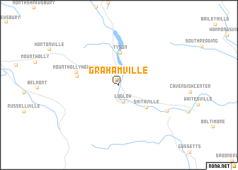 map of Grahamville