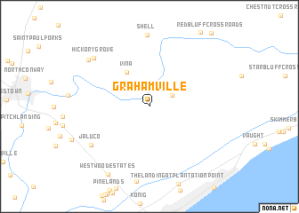 map of Grahamville