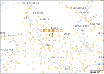 map of Grahovčići