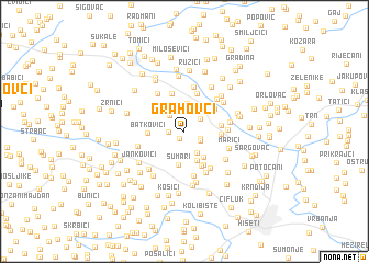 map of Grahovci