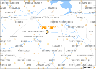 map of Graignes