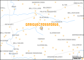 map of Graigue Cross Roads