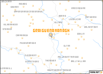 map of Graiguenamanagh