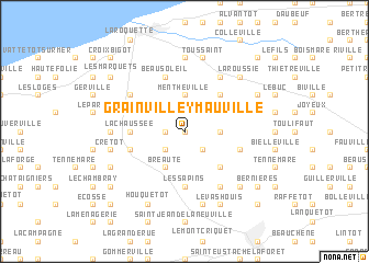map of Grainville-Ymauville