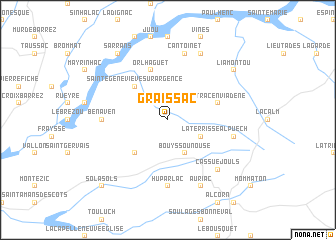 map of Graissac