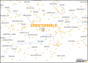 map of Graište Mahala