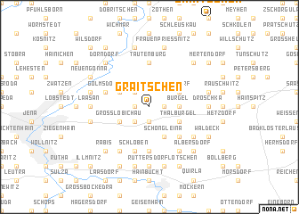 map of Graitschen