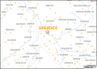 map of Grajevce