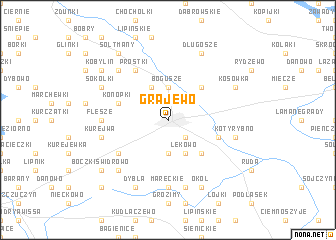 map of Grajewo