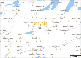 map of Grälåsa
