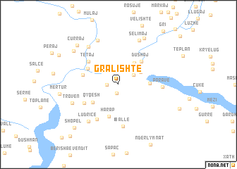 map of Gralishtë