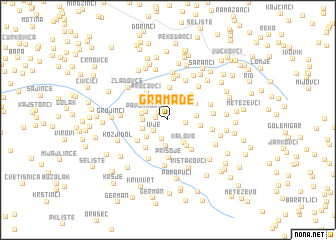 map of Gramađe