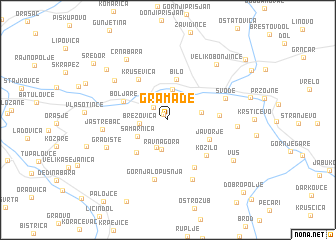 map of Gramađe