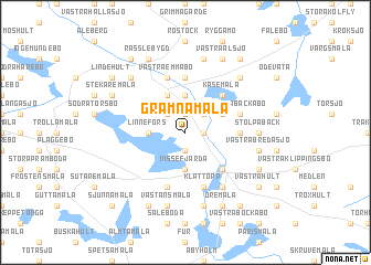 map of Grämnamåla