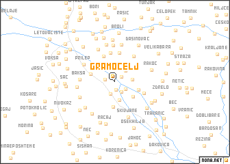 map of Gramočelj