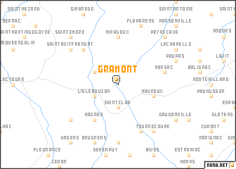 map of Gramont