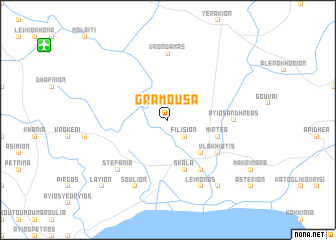 map of Grámousa