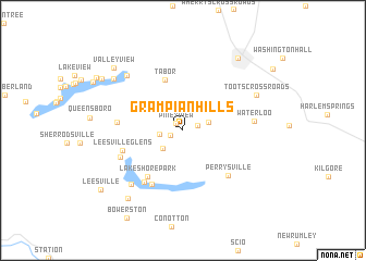 map of Grampian Hills