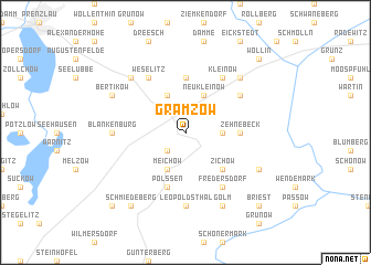 map of Gramzow