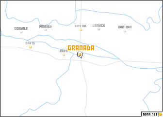 map of Granada