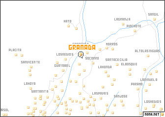 map of Granada