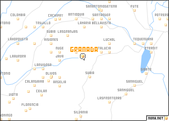 map of Granada
