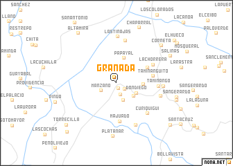 map of Granada